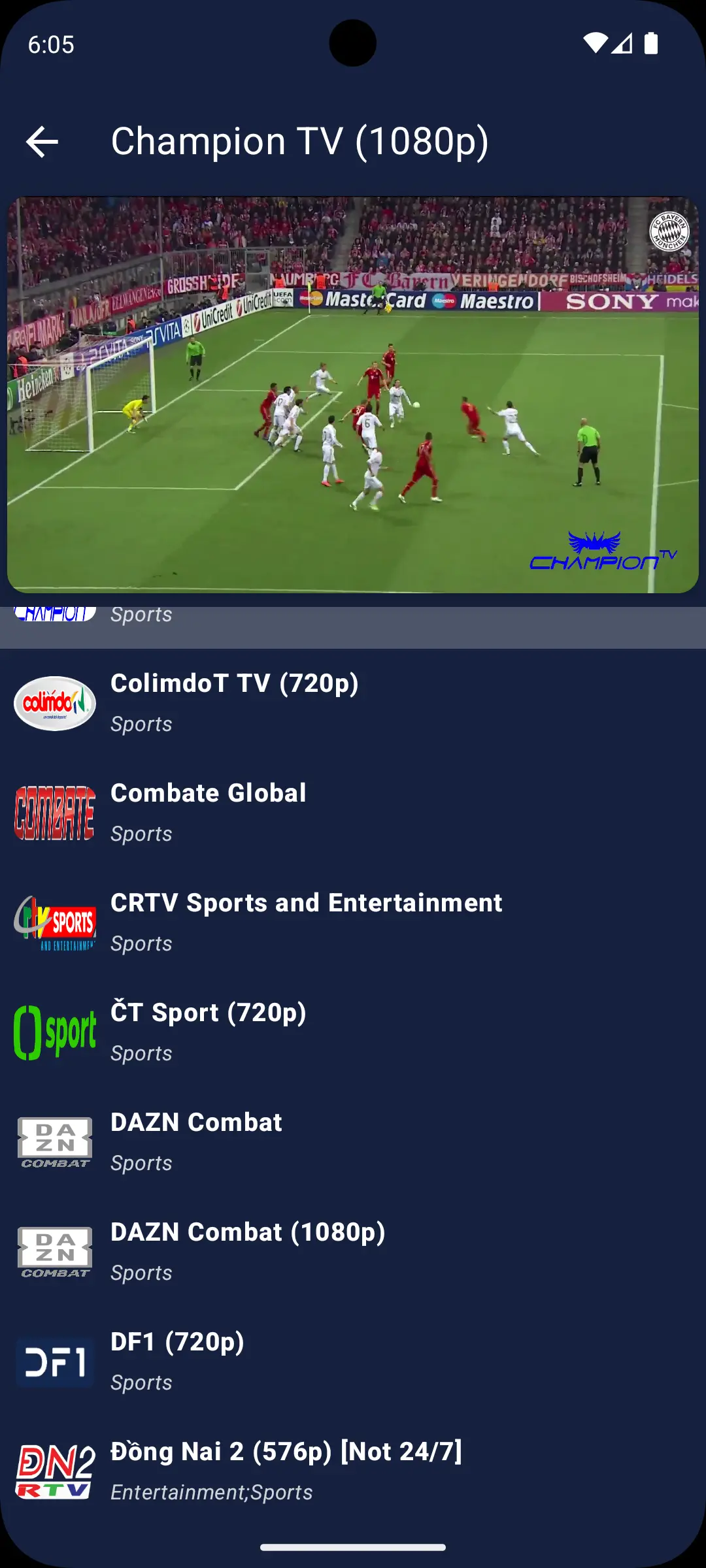 Best Android IPTV Player Screenshot 1 - 2026