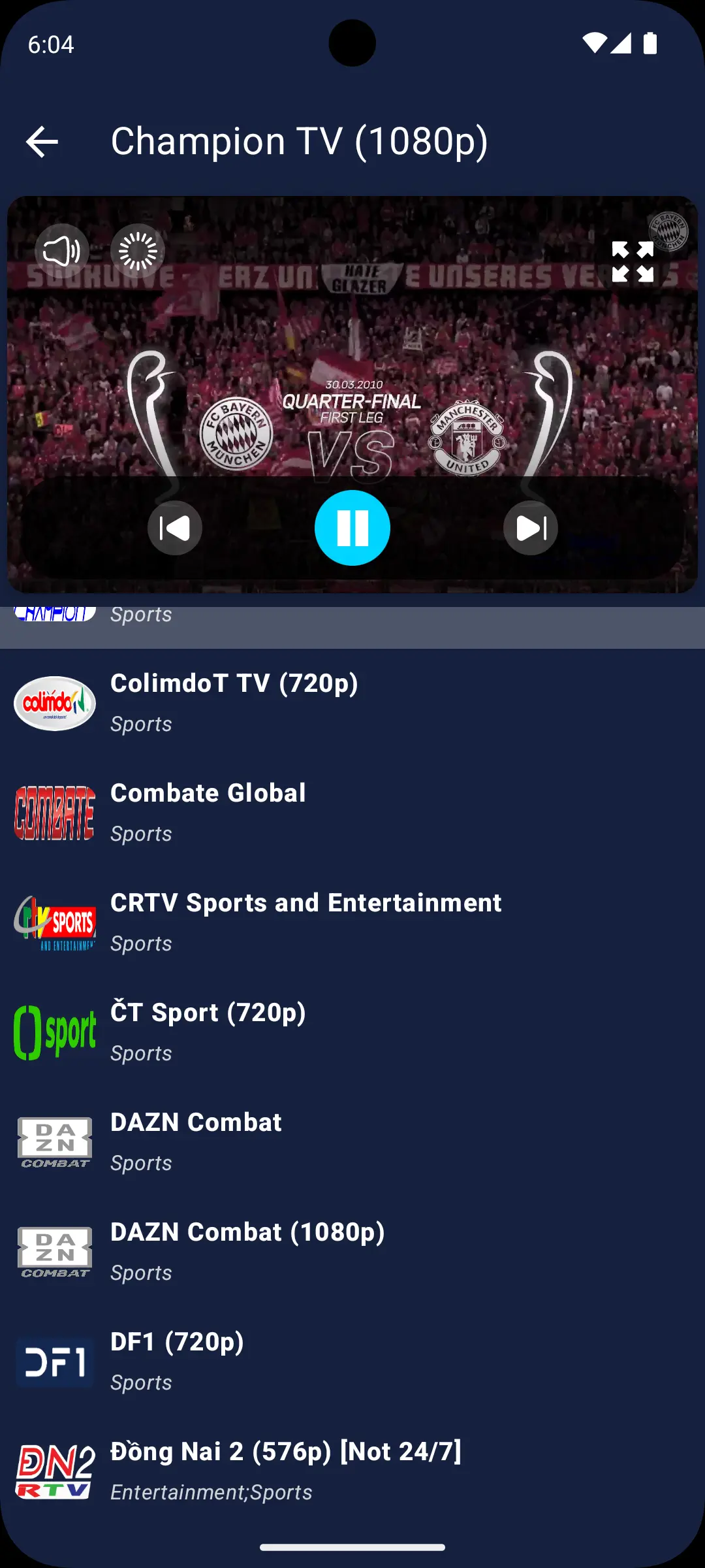 Best Android IPTV Player Screenshot 3 - 2026