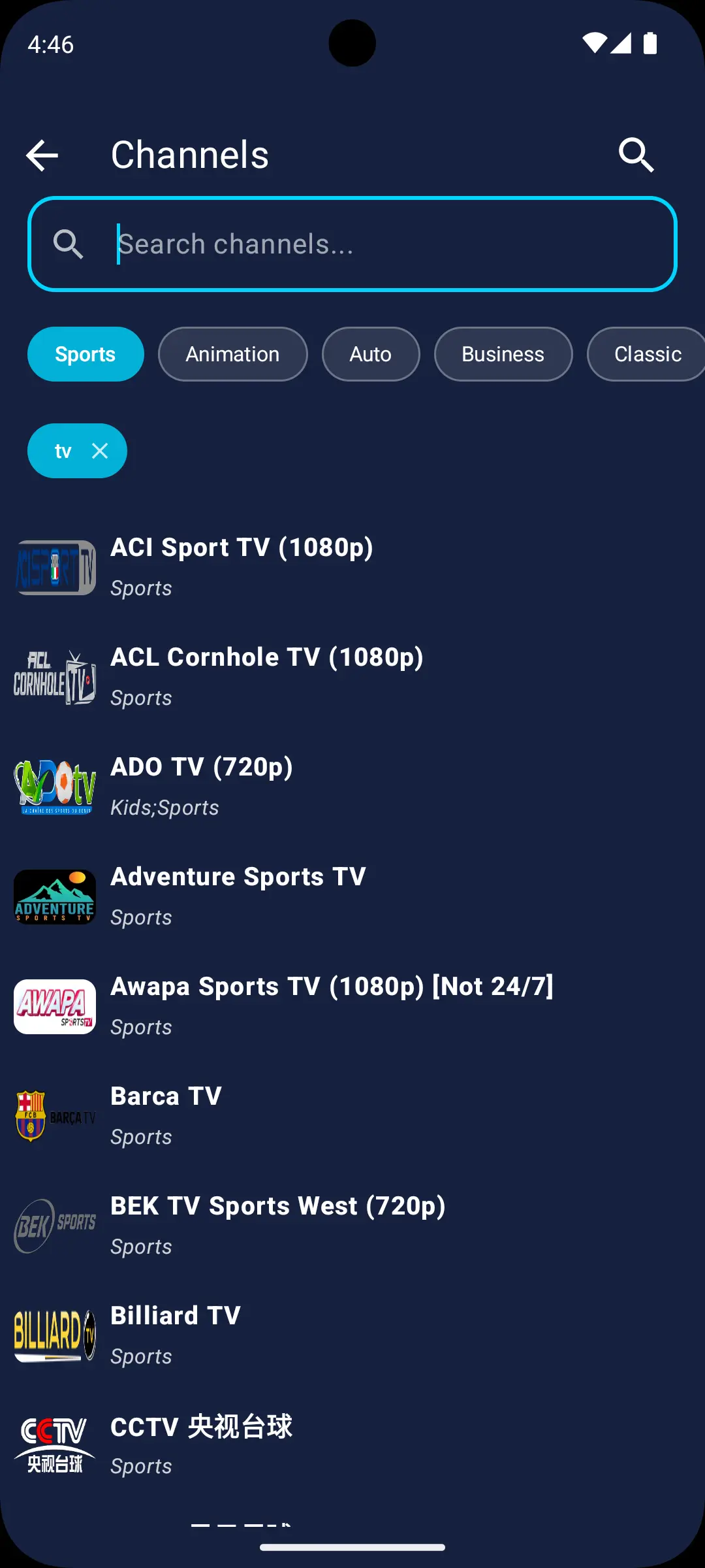Best Android IPTV Player Screenshot 4 - 2026